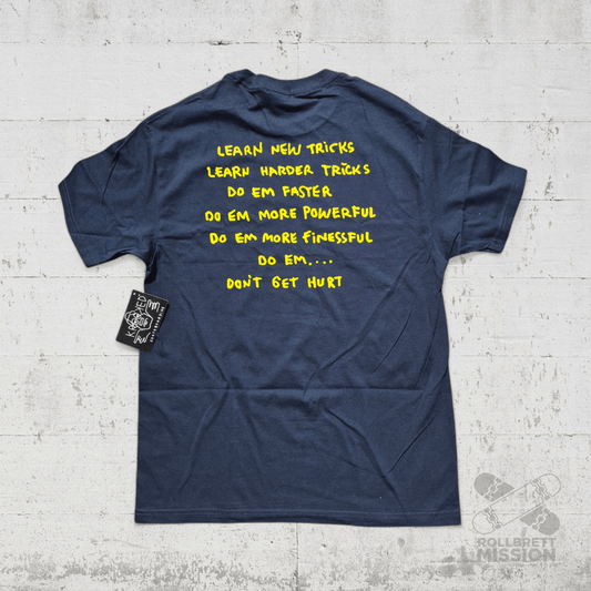 Krooked T-Shirt New Tricks navy - Rollbrett Mission