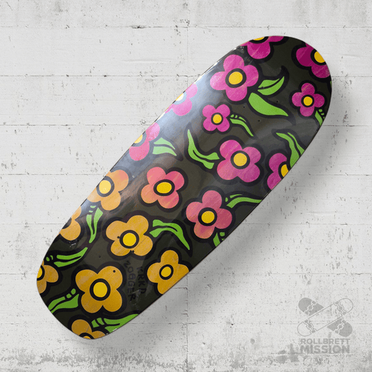 Krooked Team Zogger Wildstyle Flowers 10.75 Deck - Skateboard - Decks - Rollbrett Mission