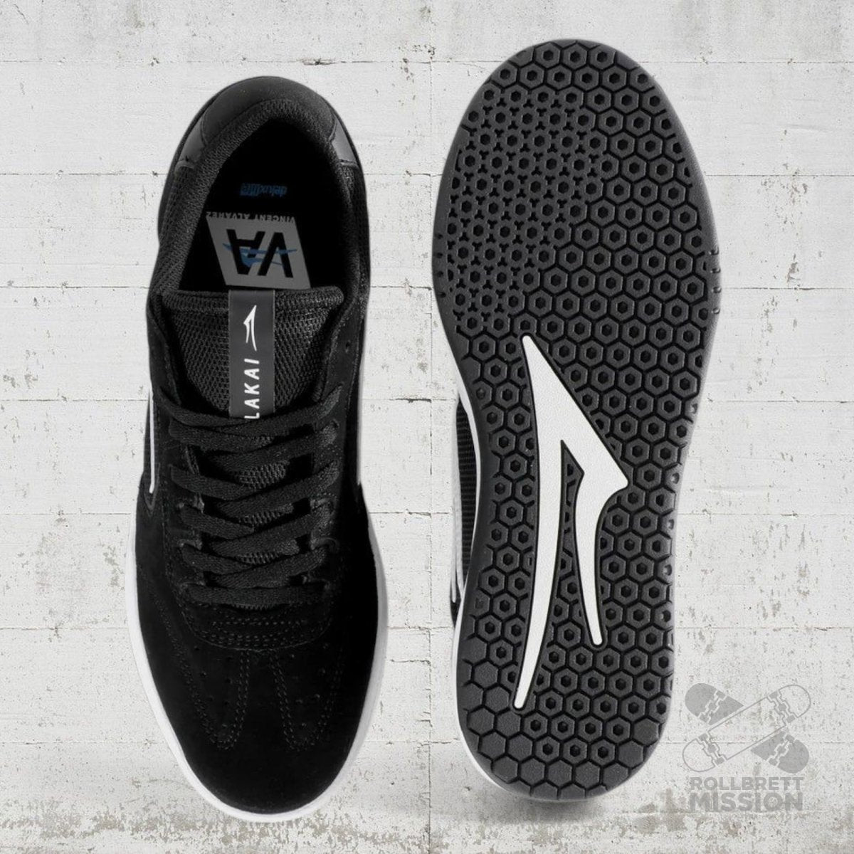 Lakai Footwear Atlantic Skateshoe black suede - Skateboard - Schuhe - Rollbrett Mission