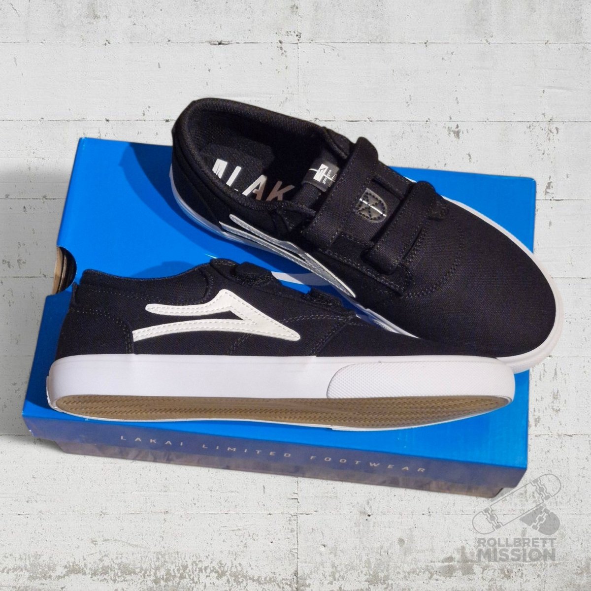 Lakai Footwear Griffin Kids Skateshoe black canvas - Skateboard - Schuhe - Rollbrett Mission