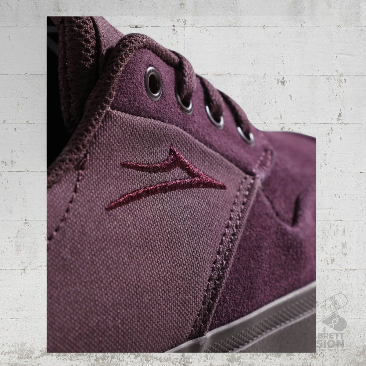 Lakai Footwear Riley 3 black cherry suede - Skateboard - Schuhe - Rollbrett Mission