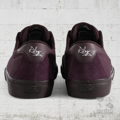 Lakai Footwear Riley 3 black cherry suede - Skateboard - Schuhe - Rollbrett Mission