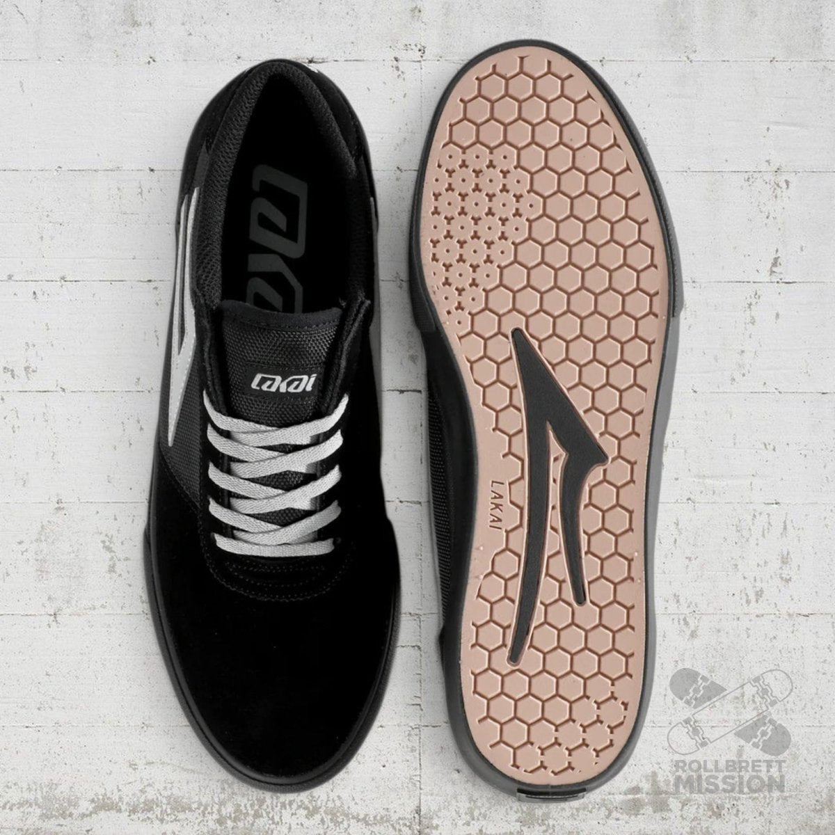 Lakai Manchester Skateshoe black suede - Skateboard - Schuhe - Rollbrett Mission