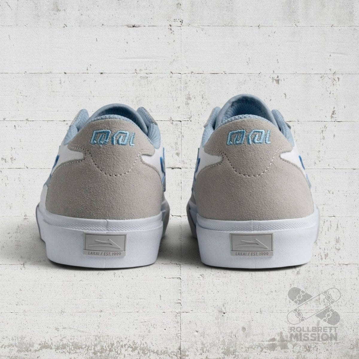 Lakai Manchester Skateshoe glacier grey white - Skateboard - Schuhe - Rollbrett Mission