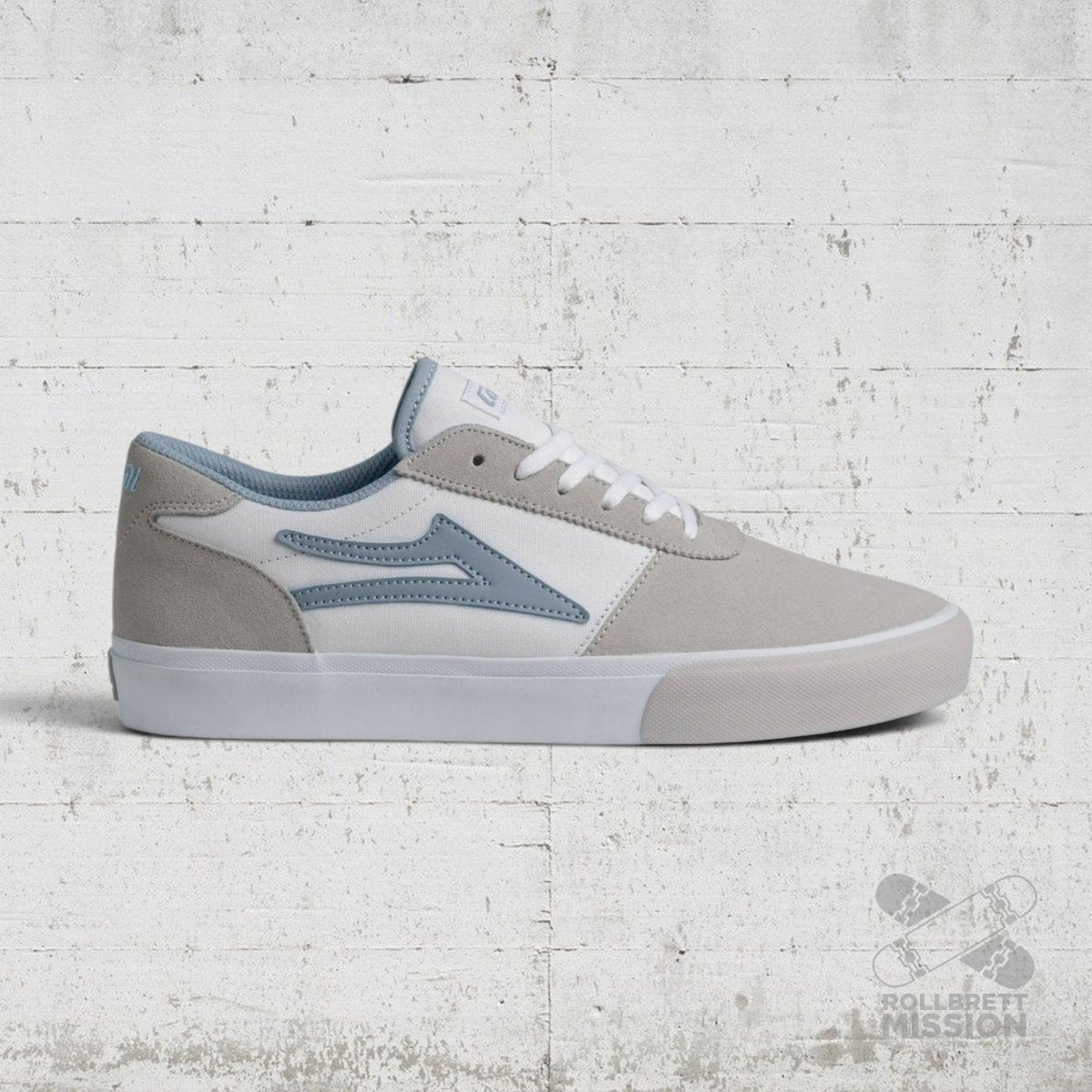 Lakai Manchester Skateshoe glacier grey white - Skateboard - Schuhe - Rollbrett Mission