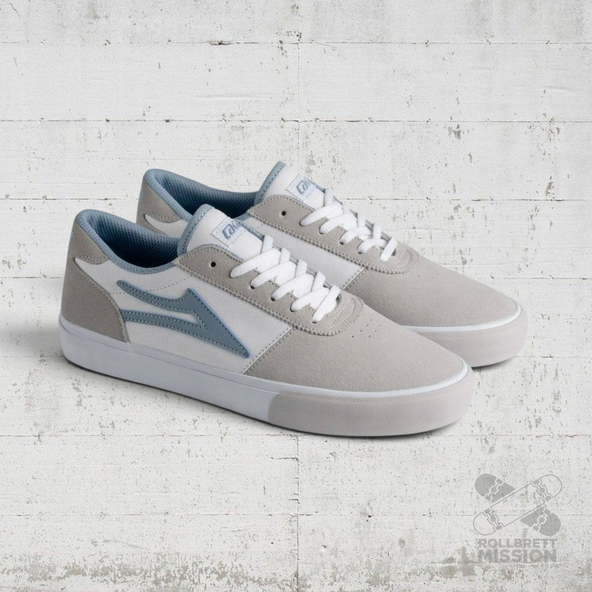 Lakai Manchester Skateshoe glacier grey white - Skateboard - Schuhe - Rollbrett Mission