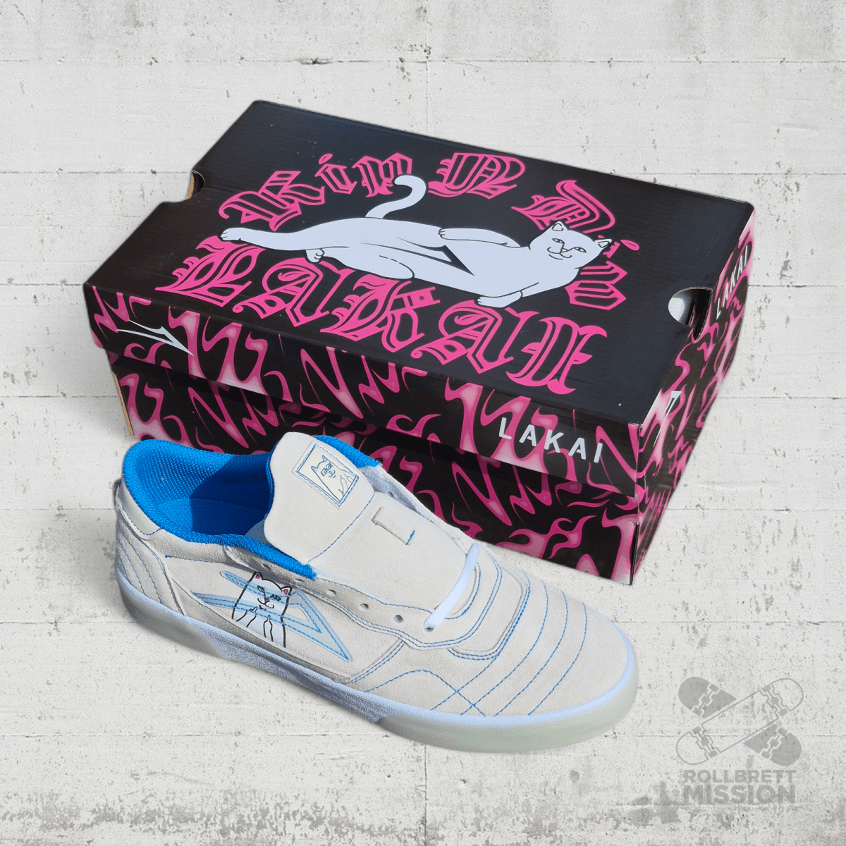 Lakai x RIPNDIP Cambridge Lord Nermal Skateshoe grey - Skateboard - Schuhe - Rollbrett Mission