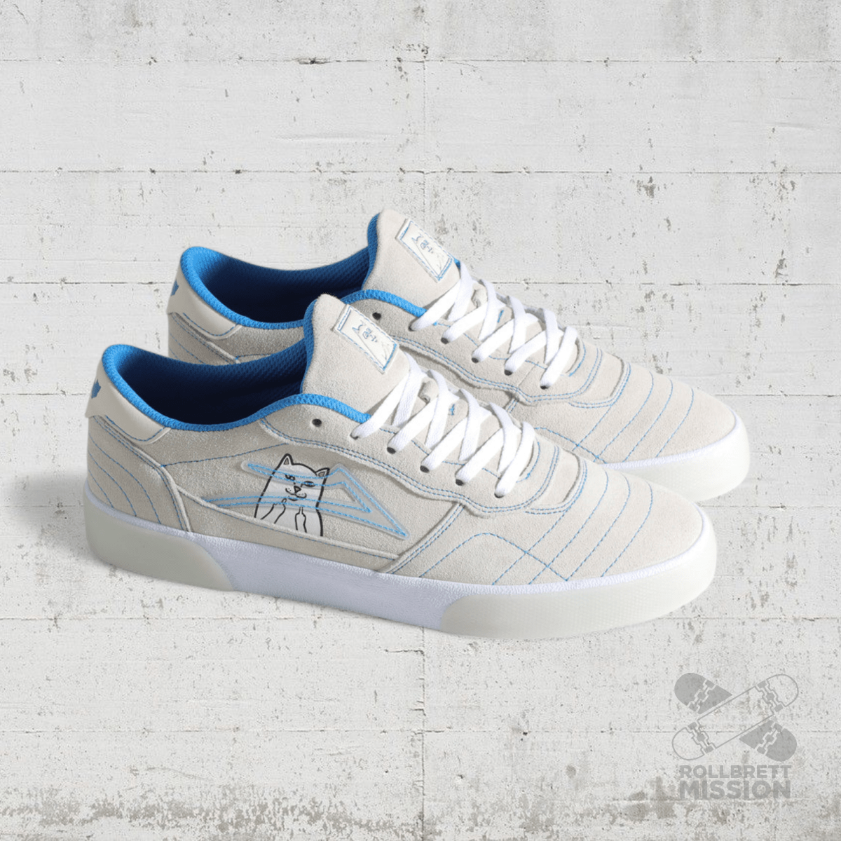 Lakai x RIPNDIP Cambridge Lord Nermal Skateshoe grey - Skateboard - Schuhe - Rollbrett Mission