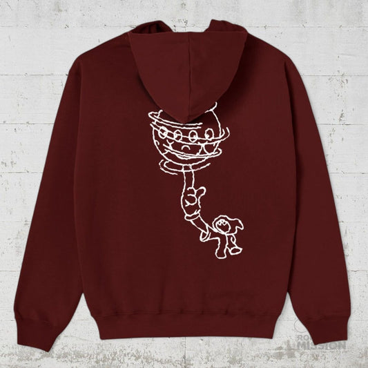 Last Resort AB Hoodie Headspin oxblood red - Shirts & Tops - Rollbrett Mission