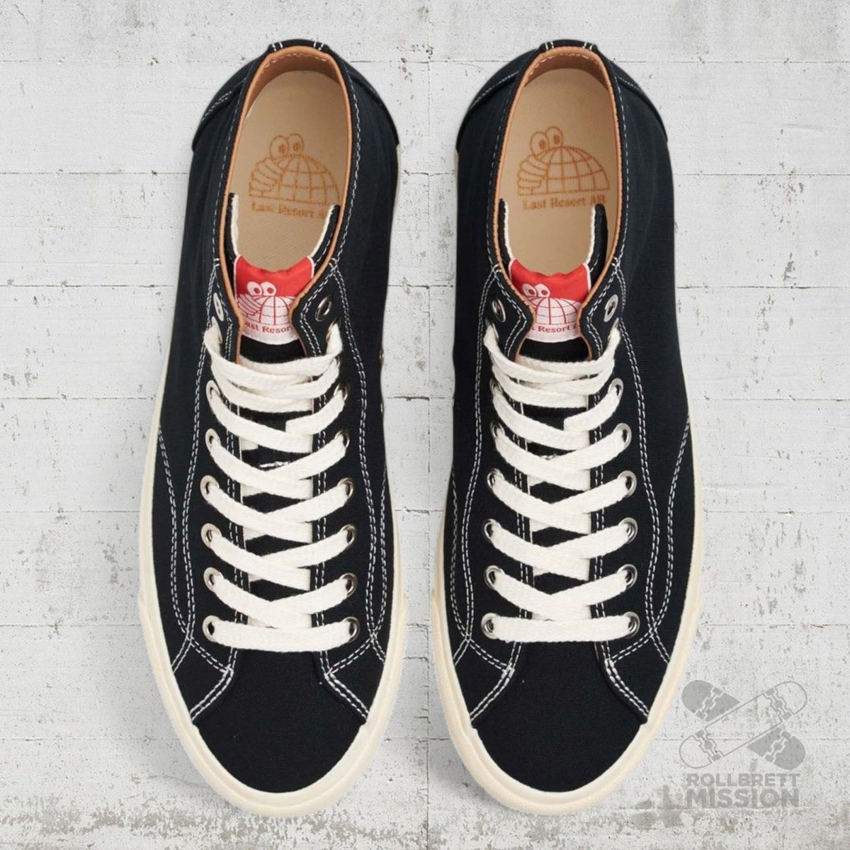 Last Resort AB VM003 Hi Canvas black white Skateshoe - Skateboard - Schuhe - Rollbrett Mission