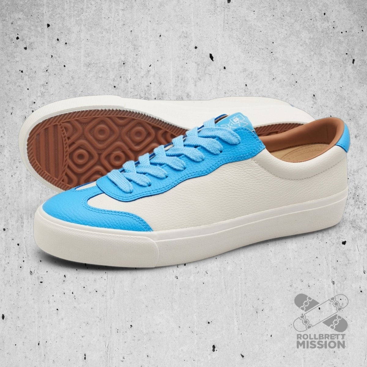Last Resort AB VM004 Milic Leather light blue white Skateshoe - Skateboard - Schuhe - Rollbrett Mission