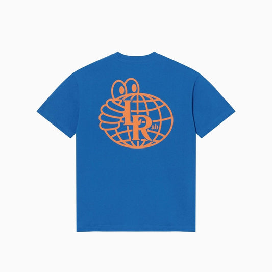 Last Resort T-Shirt Atlas Monogram blue sunset orange - Rollbrett Mission