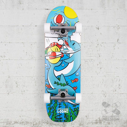 Little Lemon Loomi Kids Korkgrip Light Cruiser Skateboard 7.75 x 25.25 Dolphin - Skateboards - Rollbrett Mission