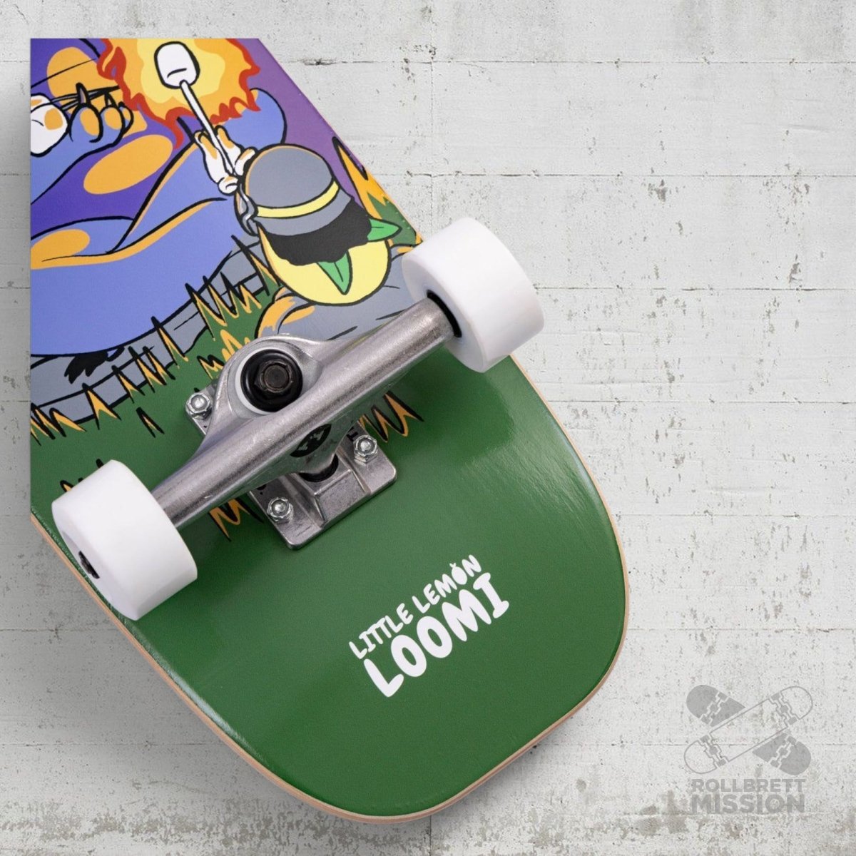 Little Lemon Loomi Kids Korkgrip Light Cruiser Skateboard 7.75 x 25.25 Dragon - Skateboards - Rollbrett Mission