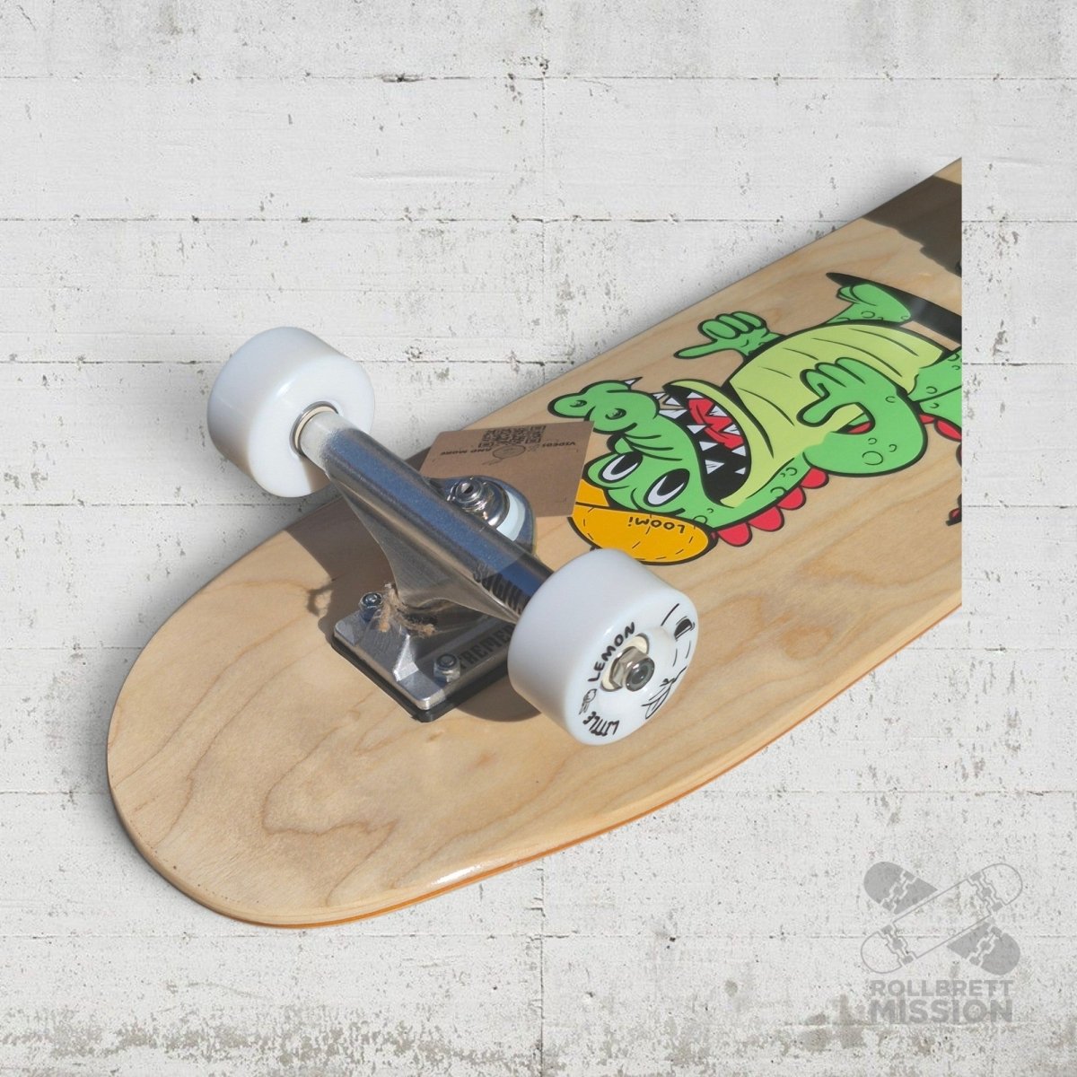 Little Lemons Loomi Kids Complete Corkgrip Cruiser Skateboard OK-o-dile - Skateboards - Rollbrett Mission