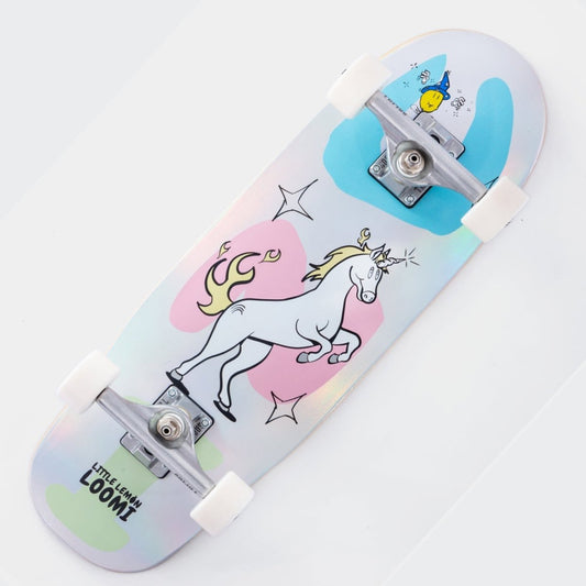Little Lemons Loomi Kids Complete Cruiser Skateboard 24.75" Unicorn Deluxe - Skateboards - Rollbrett Mission