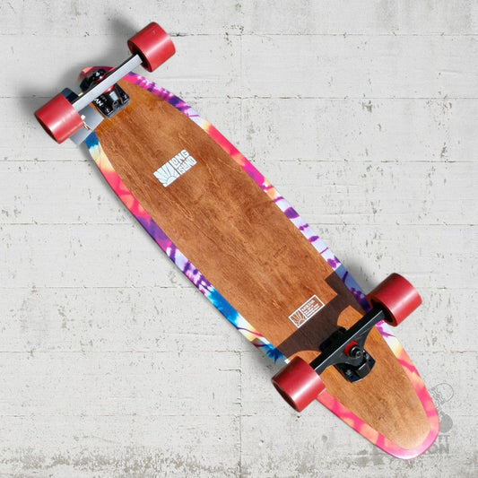 Long Island Woodstock Kicktail 9.0" x 36" Complete Cruiser Longboard - Skateboards - Rollbrett Mission