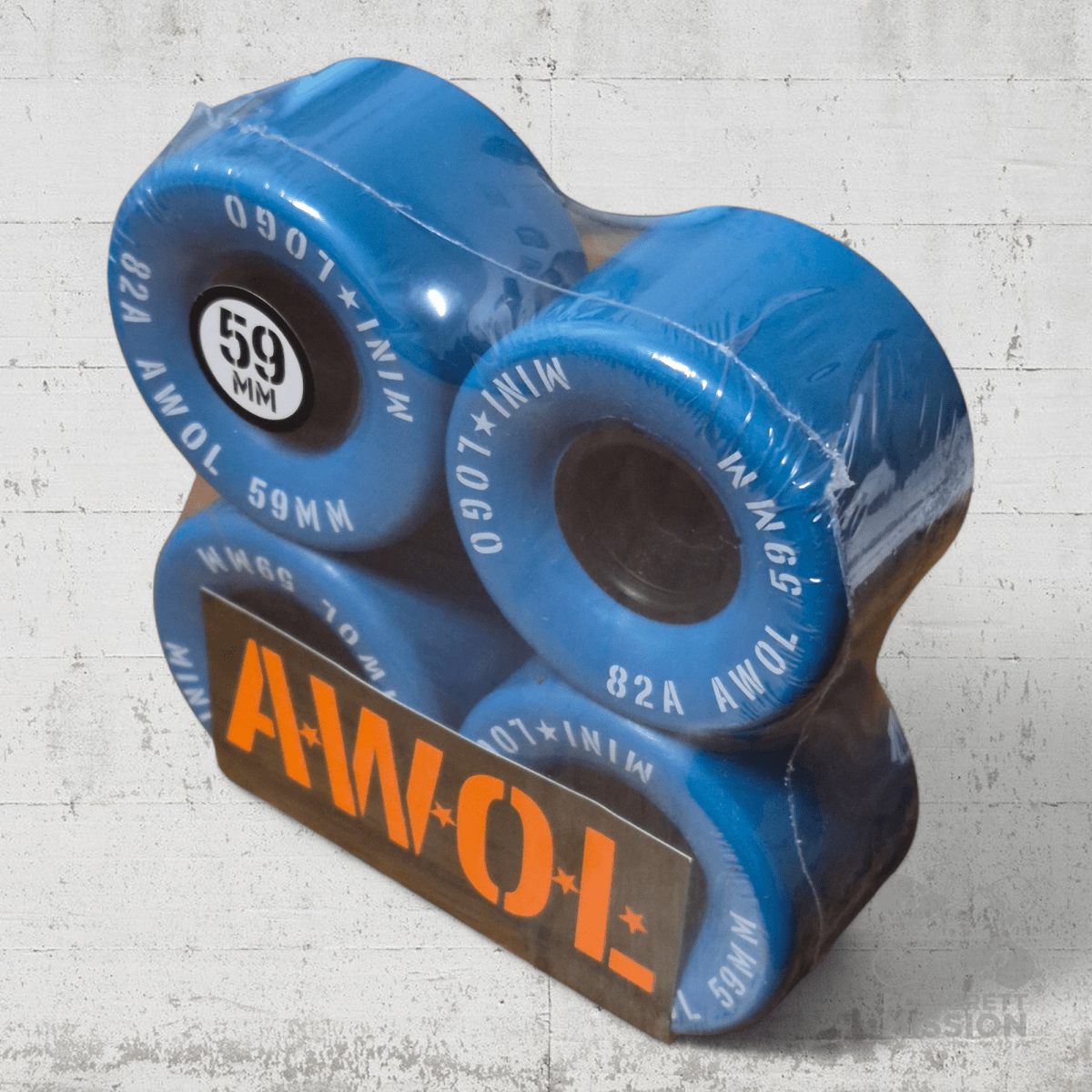 Mini - Logo A.W.O.L. 82A 59mm Wheels blue - Skateboard - Rollen - Rollbrett Mission