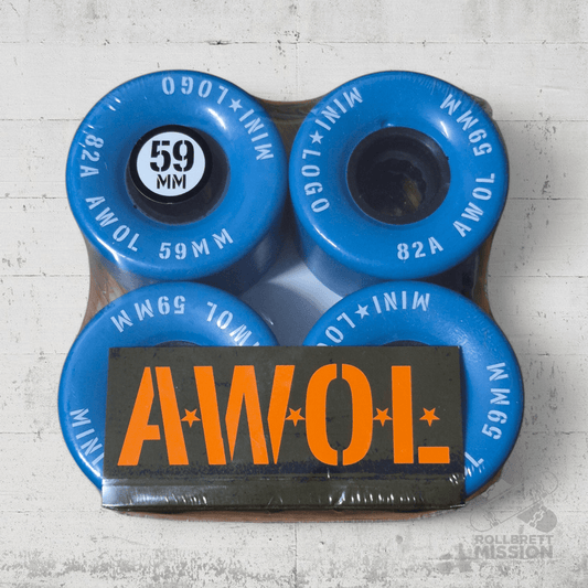 Mini - Logo A.W.O.L. 82A 59mm Wheels blue - Skateboard - Rollen - Rollbrett Mission