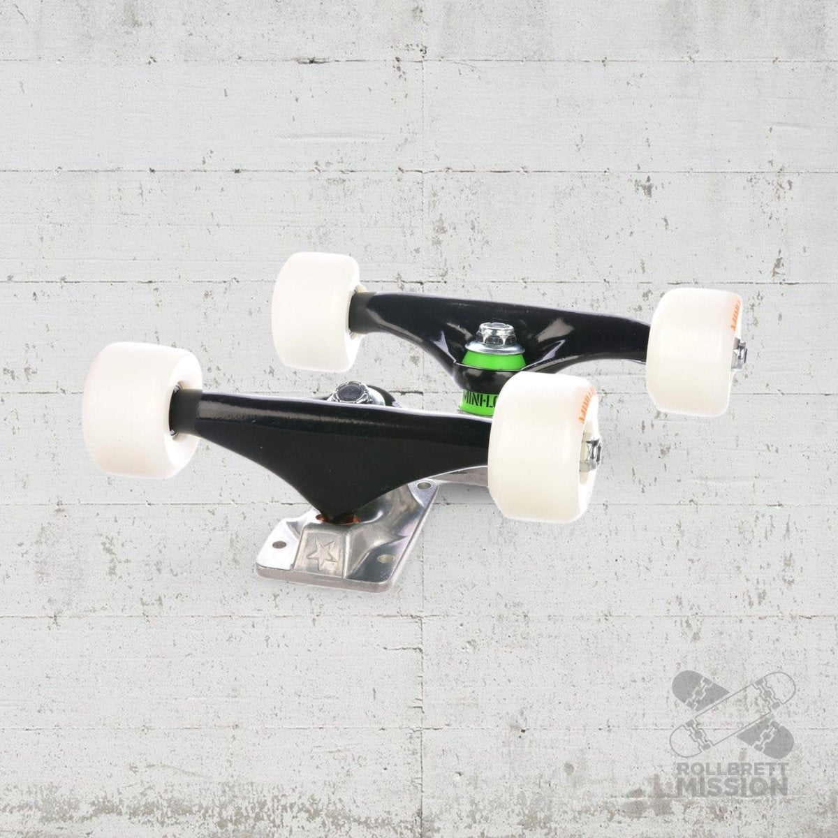 Mini - Logo Truck Wheels Set 7.63 A - Cut 90A silver - black - Skateboard - Teile - Rollbrett Mission