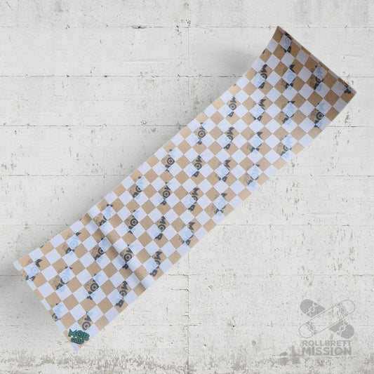 Mob Graphic Checkers clear white 9" x 33" - Skateboard - Kleinteile - Rollbrett Mission