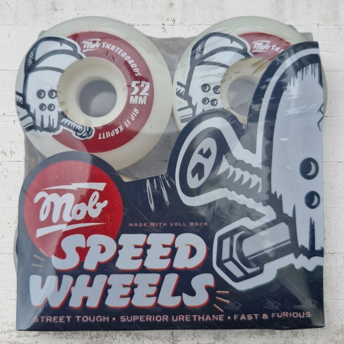 Mob Skateboards 52mm 88A Skull Soft Wheels - Skateboard - Rollen - Rollbrett Mission