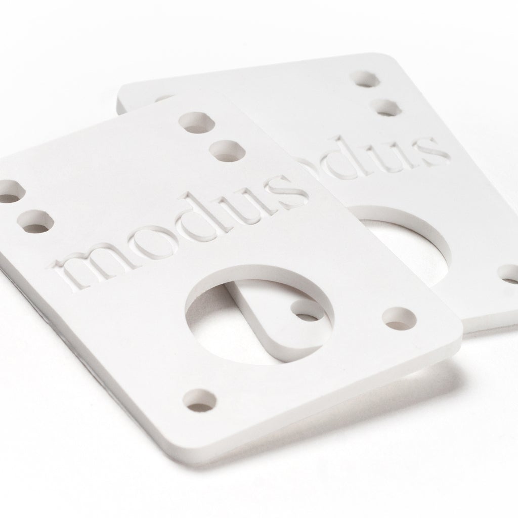 Modus 1/8" 3mm Riserpads white - Skateboard-Kleinteile - Rollbrett Mission