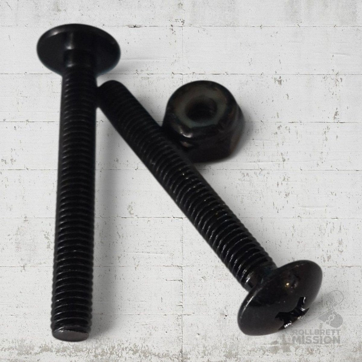 Montageschrauben 1 1/2" Panhead Rundkopf Kreuz Longboard Bolts - Skateboard - Kleinteile - Rollbrett Mission