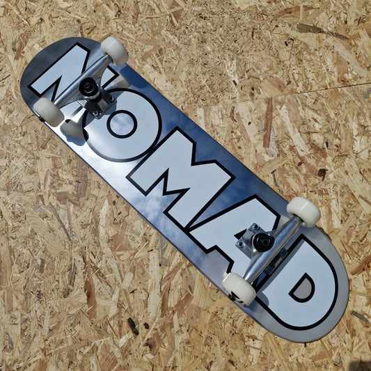 Nomad Skateboards Chrome Dye Silver 8.0 Complete - Skateboards - Rollbrett Mission