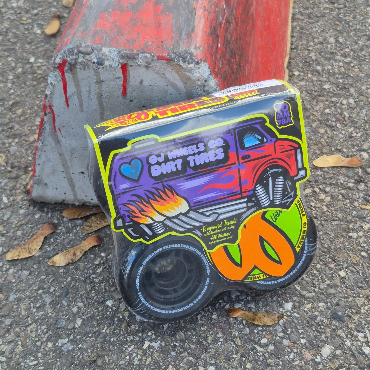 OJ Wheels Dirt Tires Vandals 70mm 78A Wheels - Skateboard-Rollen - Rollbrett Mission