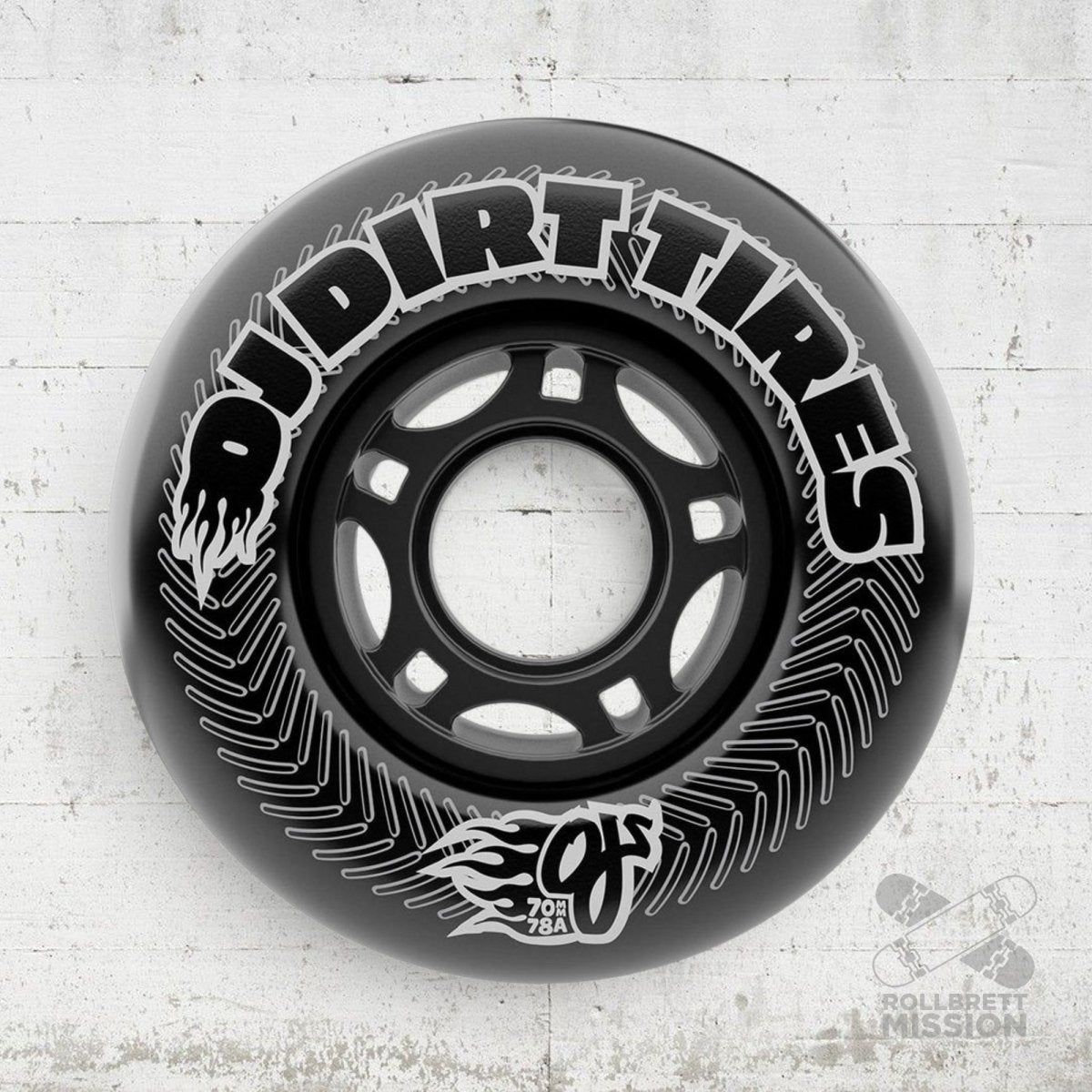 OJ Wheels Dirt Tires Vandals 70mm 78A Wheels - Skateboard-Rollen - Rollbrett Mission