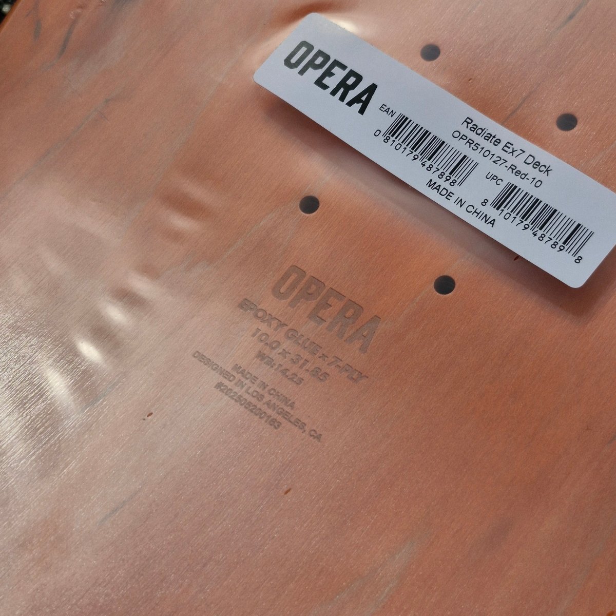 Opera Radiate EX7 10.0 Deck - Skateboard - Decks - Rollbrett Mission