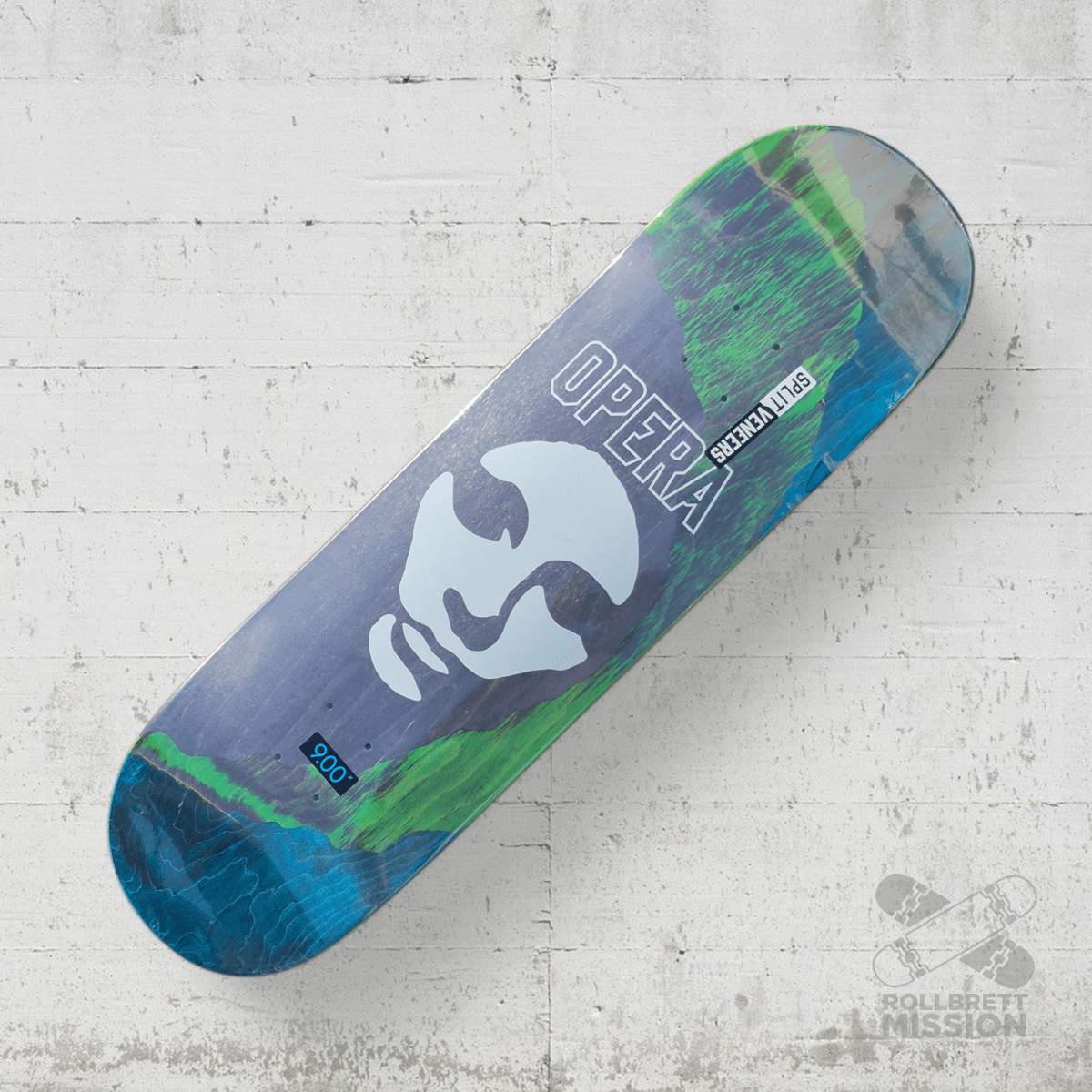 Opera Triple Torn Big Mask 9.0 Deck - Skateboard - Decks - Rollbrett Mission