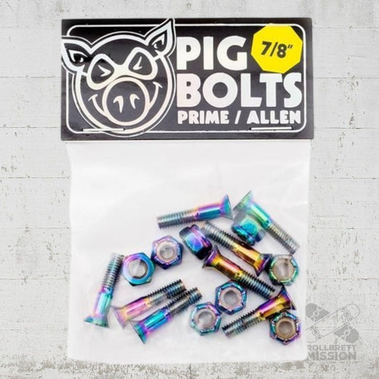 Pig 7/8" Inbus Allen anodized Bolts Montageschrauben - Rollbrett Mission