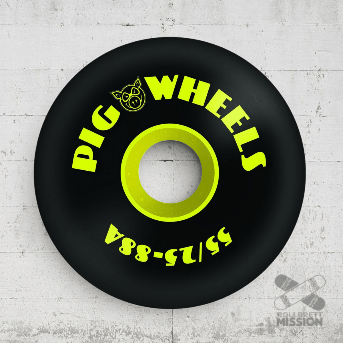 Pig Wheels 55mm 88A Rough Terrain - Skateboard - Rollen - Rollbrett Mission