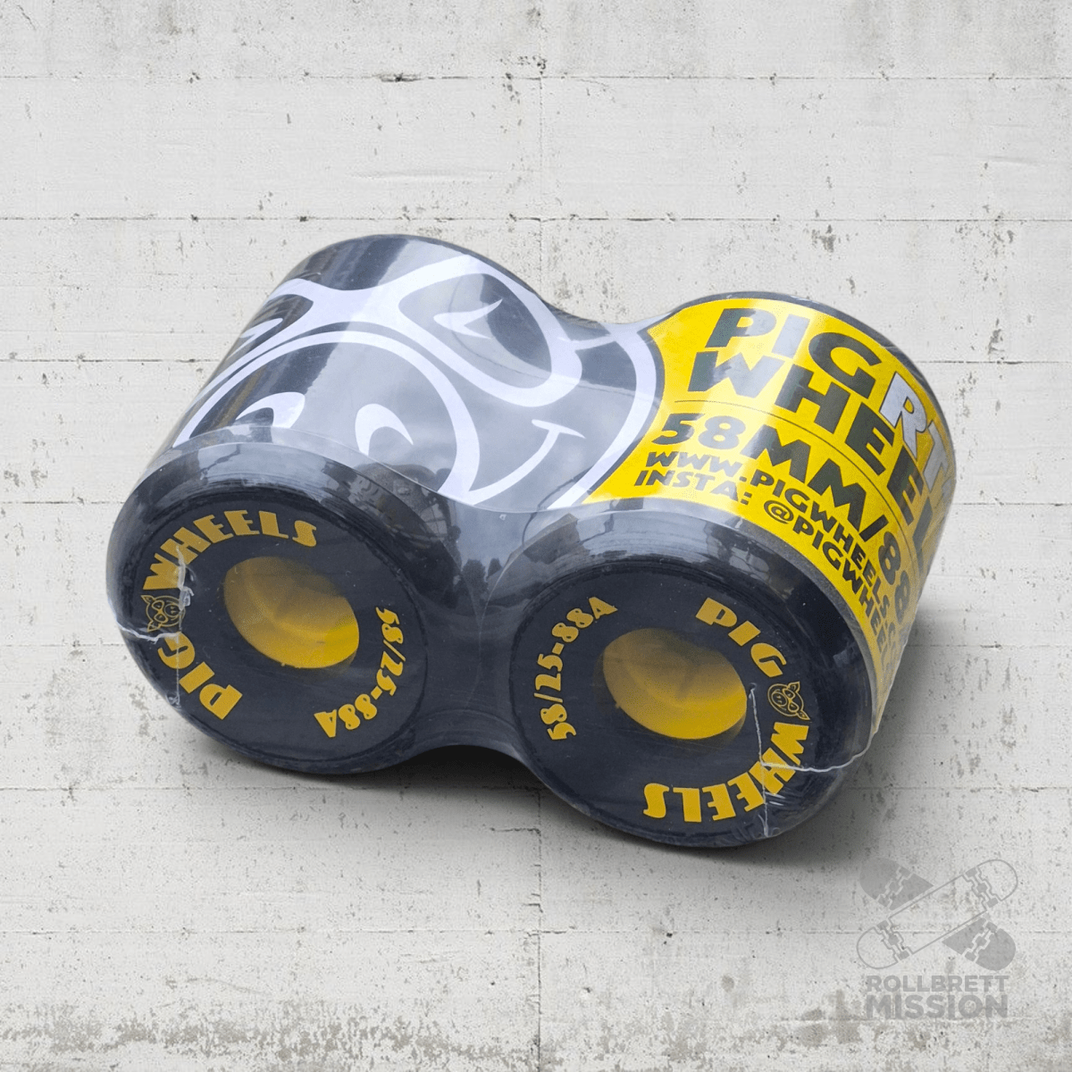 Pig Wheels 58mm 88A Rough Terrain - Skateboard - Rollen - Rollbrett Mission