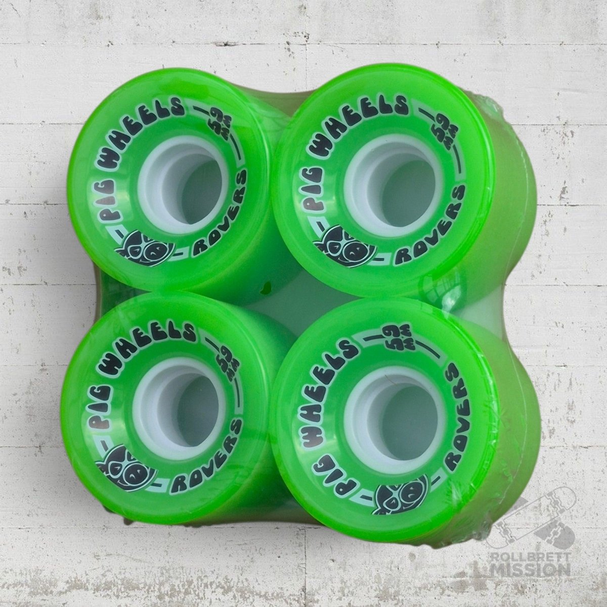 Pig Wheels 59mm 85A Rovers RT green - Skateboard-Rollen - Rollbrett Mission