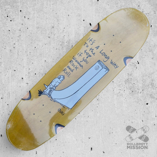 Polar Skateboards Oskar Rozenberg Rock & Roll WW 8.75 Football Deck - Skateboard - Decks - Rollbrett Mission