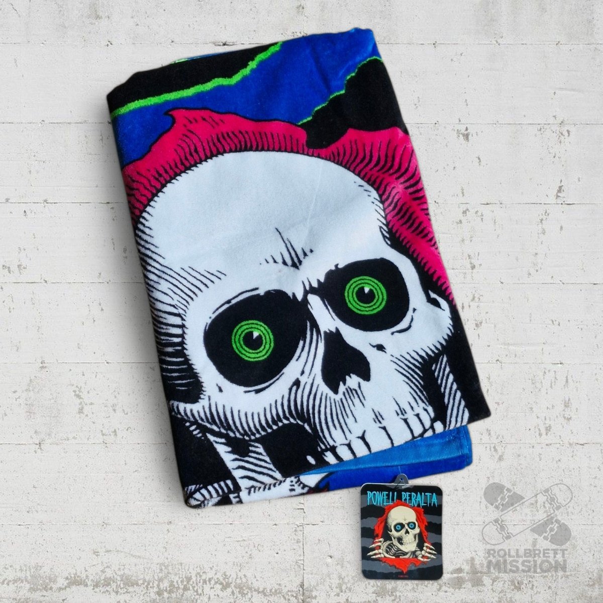 Powell Peralta Beach Towel Ripper Blacklight Badetuch - Rollbrett Mission