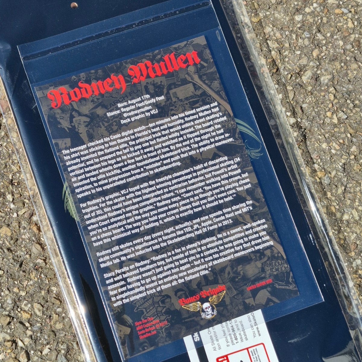 Powell - Peralta Bones Brigade S16 Rodney Mullen Limited Edition Freestyle Deck Series 16 - Skateboard - Decks - Rollbrett Mission