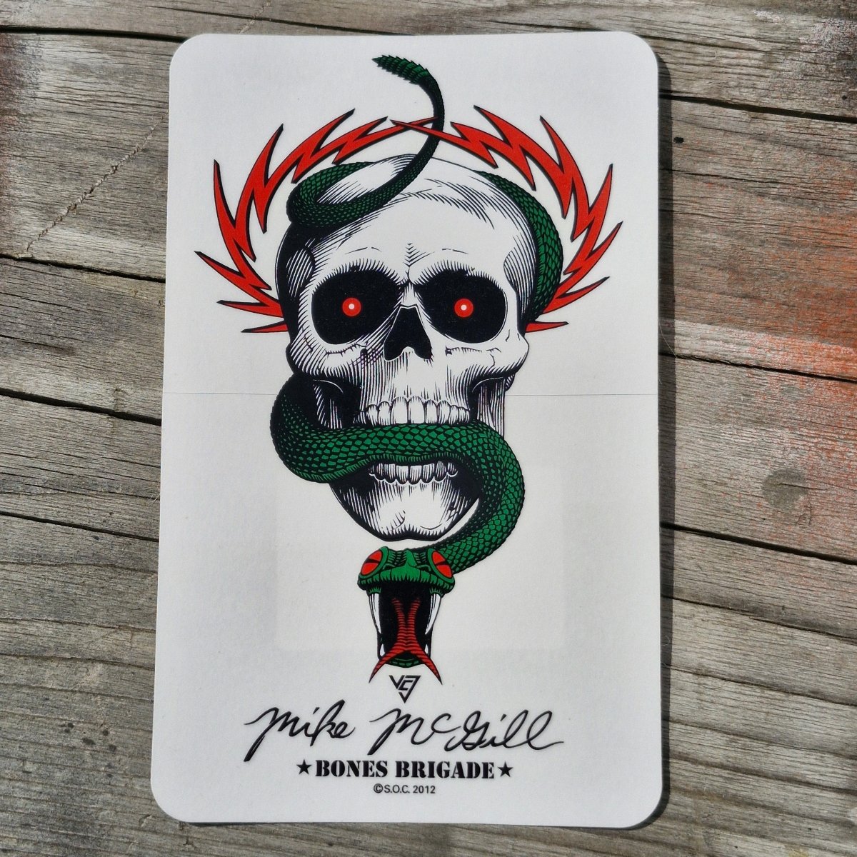 Powell - Peralta Bones Brigade Sticker Mc Gill - Rollbrett Mission
