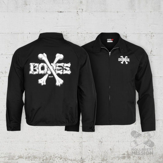 Powell Peralta Cross Bones Light Jacket Black - Shirts & Tops - Rollbrett Mission