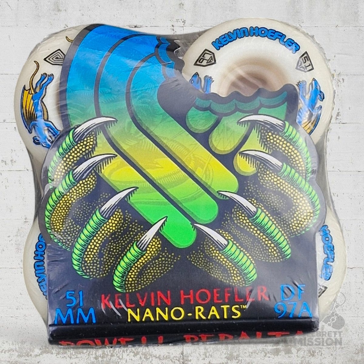 Powell Peralta Dragon Formula Kelvin Hoefler 97A 51mm Nano Rats Wheels - Skateboard - Rollen - Rollbrett Mission
