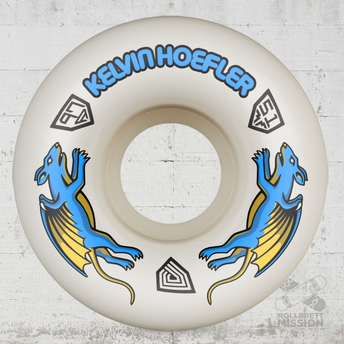 Powell Peralta Dragon Formula Kelvin Hoefler 97A 51mm Nano Rats Wheels - Skateboard - Rollen - Rollbrett Mission