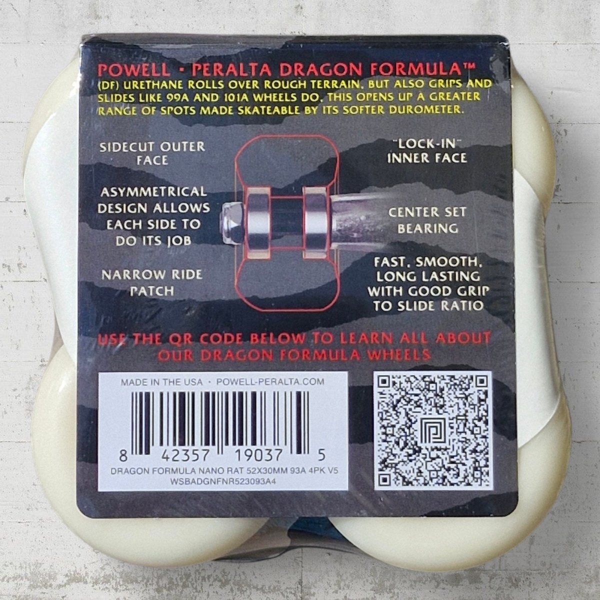 Powell Peralta Dragon Formula Nano Rats 93A 52mm Wheels - Skateboard - Rollen - Rollbrett Mission