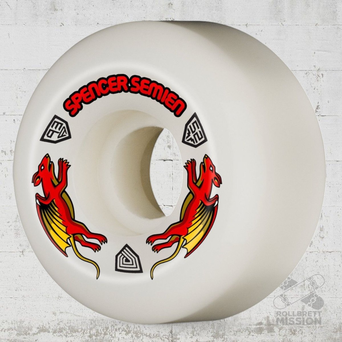 Powell Peralta Dragon Formula Spencer Semien Nano Rats 97A 52mm Wheels - Skateboard - Rollen - Rollbrett Mission