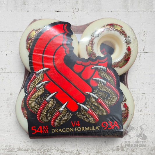 Powell Peralta Dragon Formula V4 Symmetrical Wide Shape 93A 54mm Wheels - Skateboard-Rollen - Rollbrett Mission