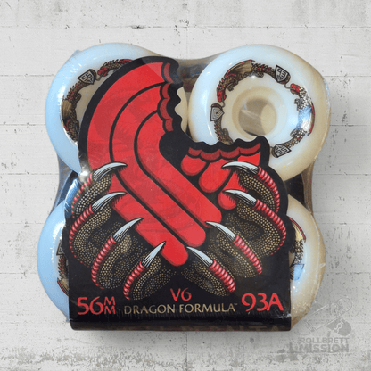 Powell Peralta Dragons 93A - V6 Symmetrical Shape - Medium Ride Patch - 56mm x 36mm Skateboard Wheels - Skateboard - Rollen - Rollbrett Mission