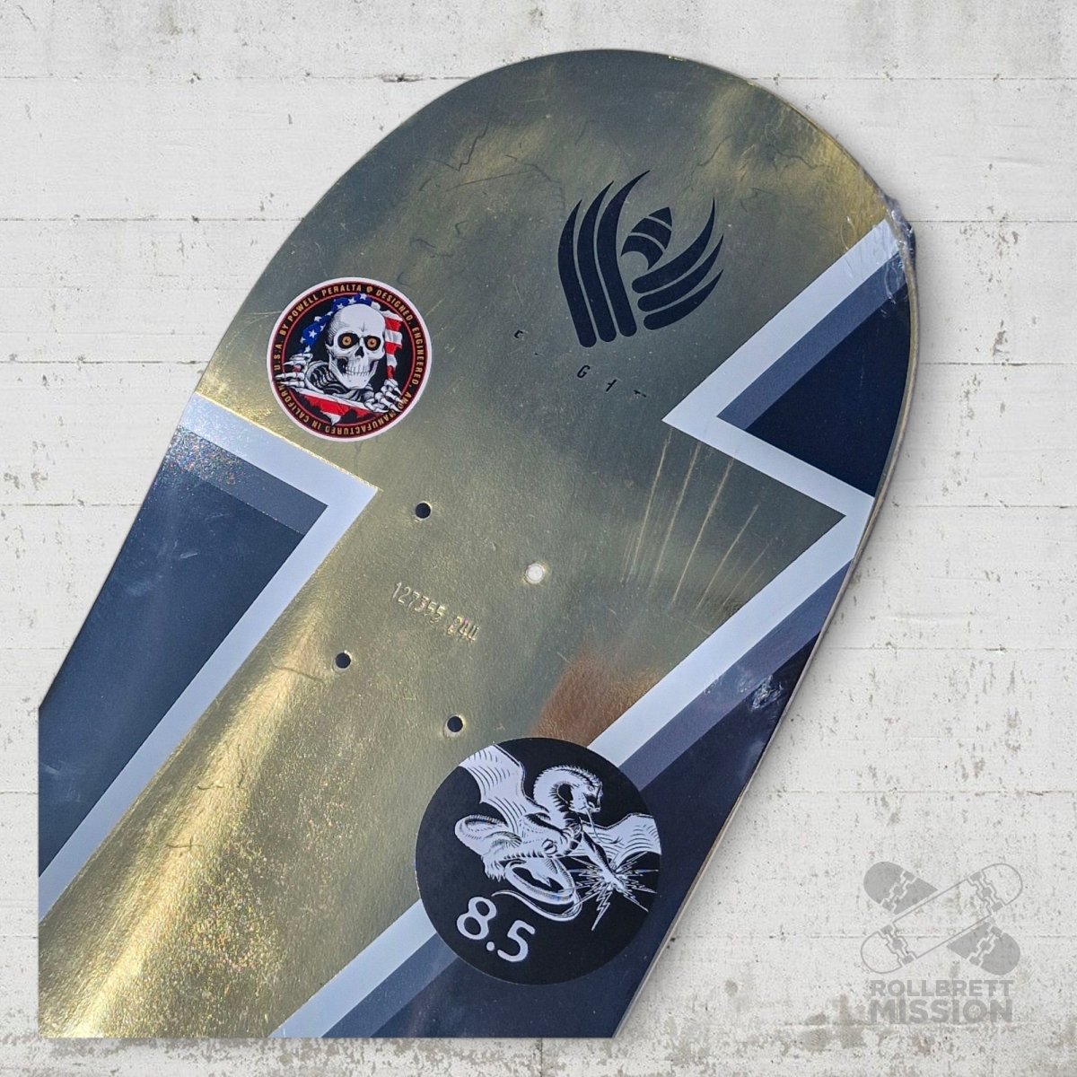 Powell - Peralta Flight Mike Vallely Lightning Bolt 8.5 Deck - Skateboard - Decks - Rollbrett Mission
