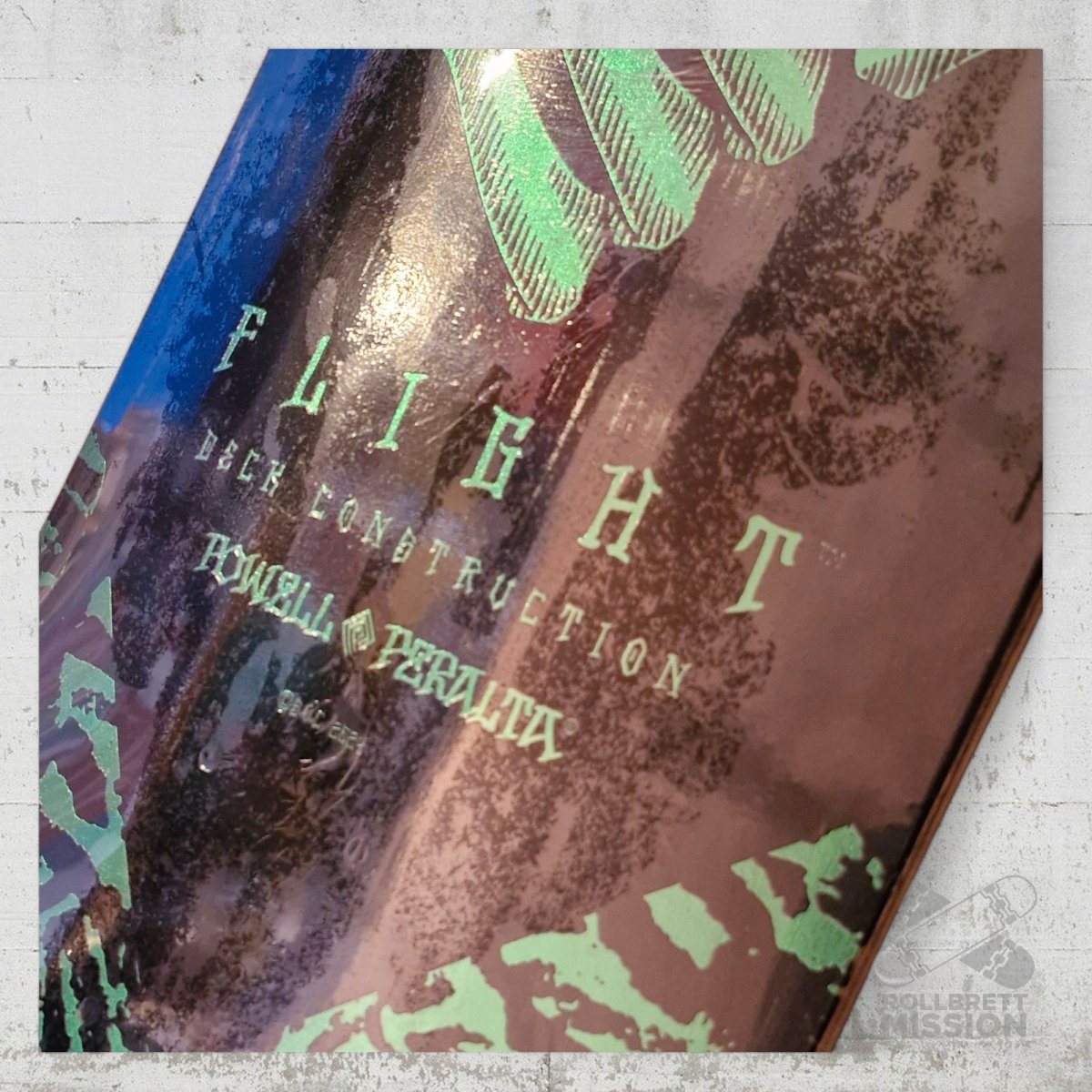 Powell - Peralta Flight Skeleton Green Foil K26 8.5 Deck - Skateboard - Decks - Rollbrett Mission